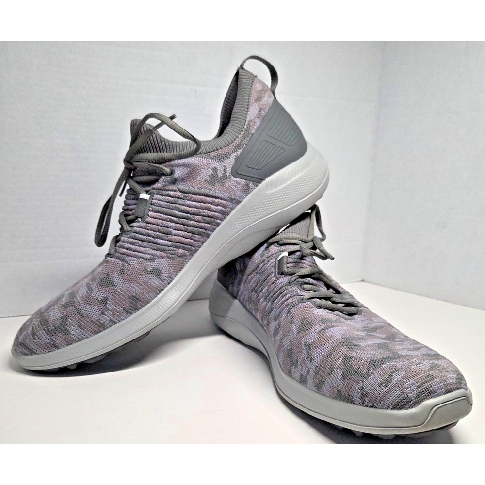 FootJoy Mens 13 Medium Flex XP Spikeless Golf Shoes Gray Camo 56272